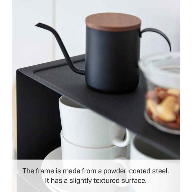 Yamazaki Tower Black Small Kitchen Rack