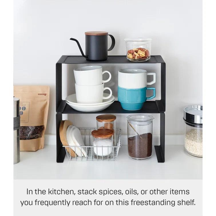 Yamazaki Tower Black Small Kitchen Rack