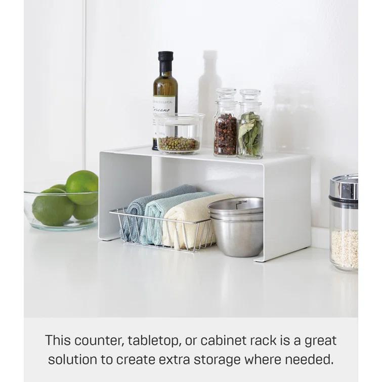 Yamazaki Tower Small White Kitchen Steel Rack