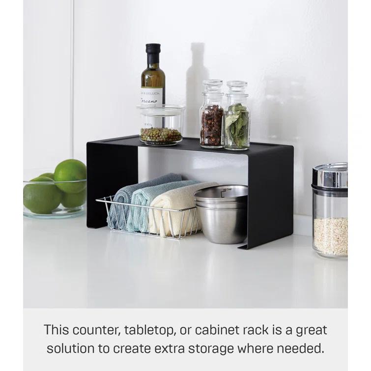 Yamazaki Tower Black Small Kitchen Rack