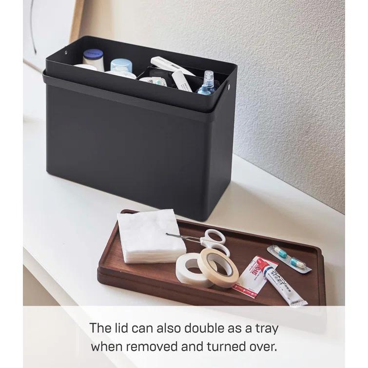 Tower Yamazaki Home First Aid Box Three Tiered Medical Supplies Organizer, Multicompartment