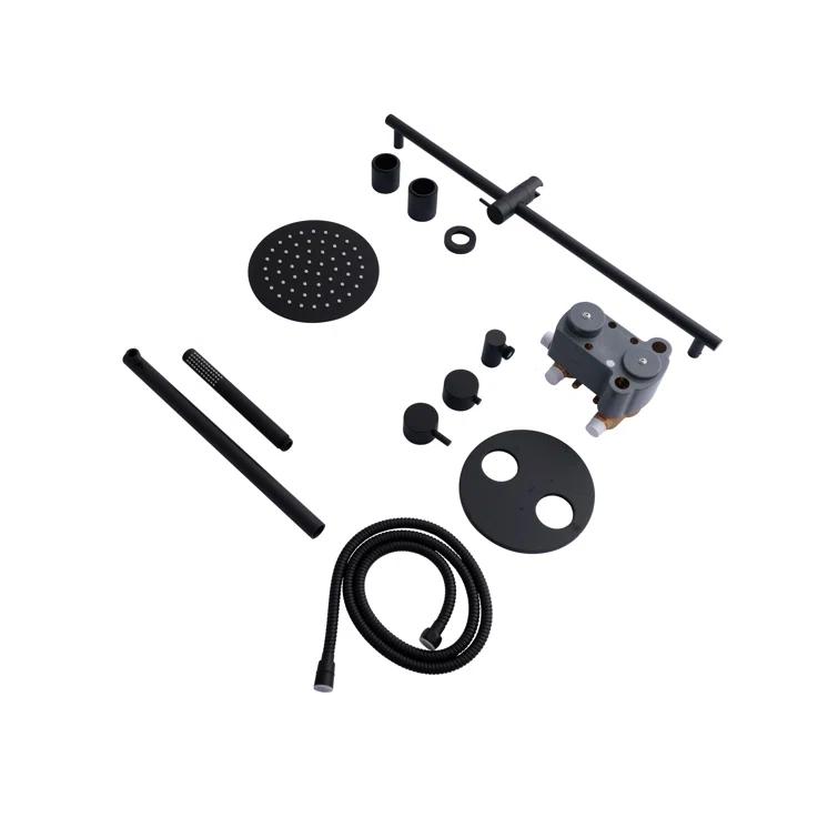 ZLINE EMBY-SHS-T2-MB ZLINE Autograph Edition Emerald Bay Thermostatic Shower System