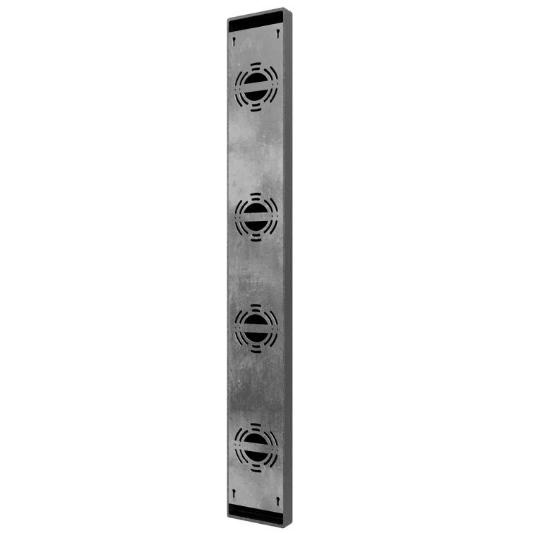 Bel Air Modern Black LED Outdoor Wall Sconce, 38in Dimmable