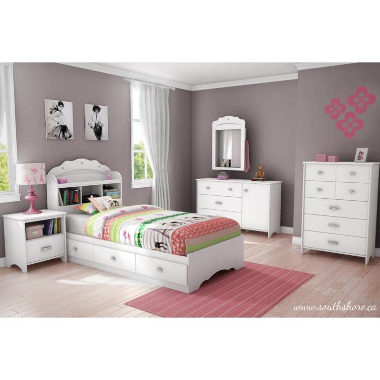 Tiara Twin Mate's & Captain's Bed with Drawers