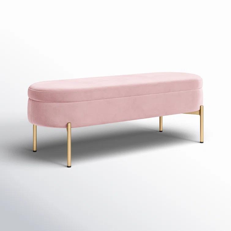 Averie Velvet Upholstered Storage Bench