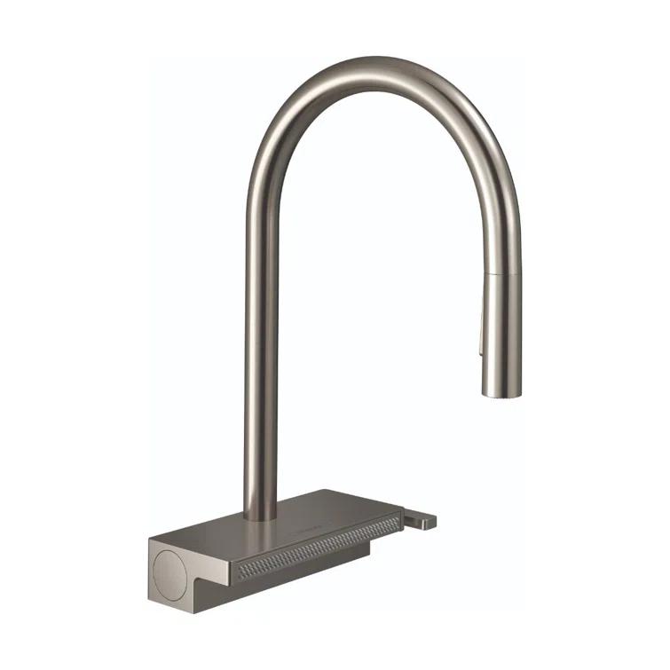 Aquno Select 3-Spray Kitchen Faucet with Pull-Down Spout, 1.75
