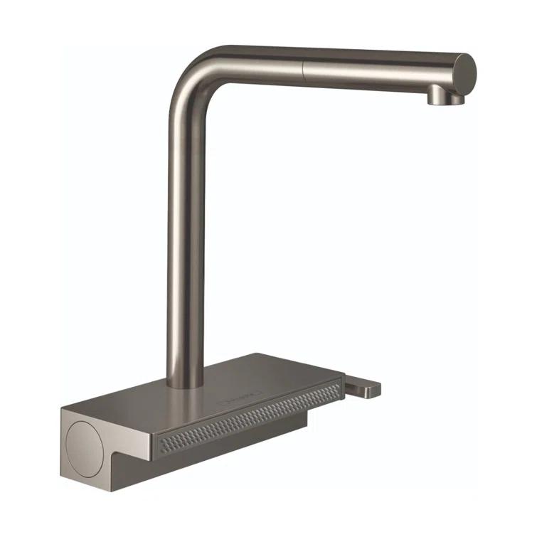 Aquno Select Kitchen Faucet with L-Shape 2-Spray Pull-Out Spout, 1.75