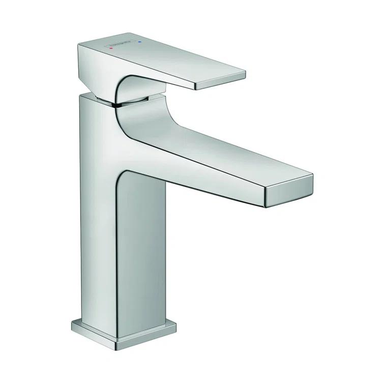 Hansgrohe Metropol Single-Hole Faucet 110 with Lever Handle and Drain Assembly, 1.2 GPM