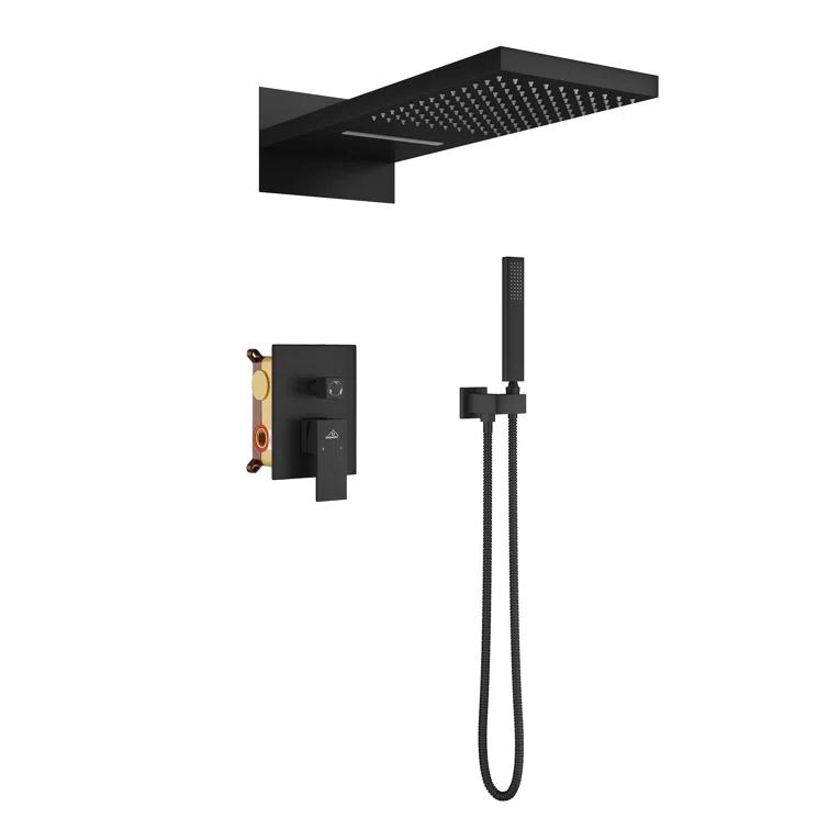 Cascade Bliss Luxury Complete Shower System with Rough-in Valve