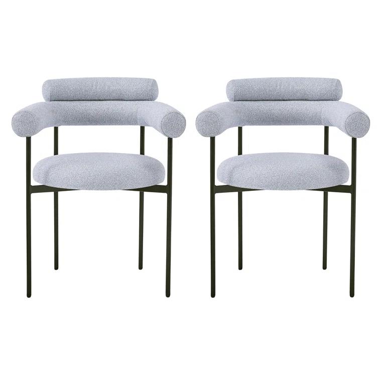Christopher Knight Home Rylan Upholstered Armchair Dining Chairs