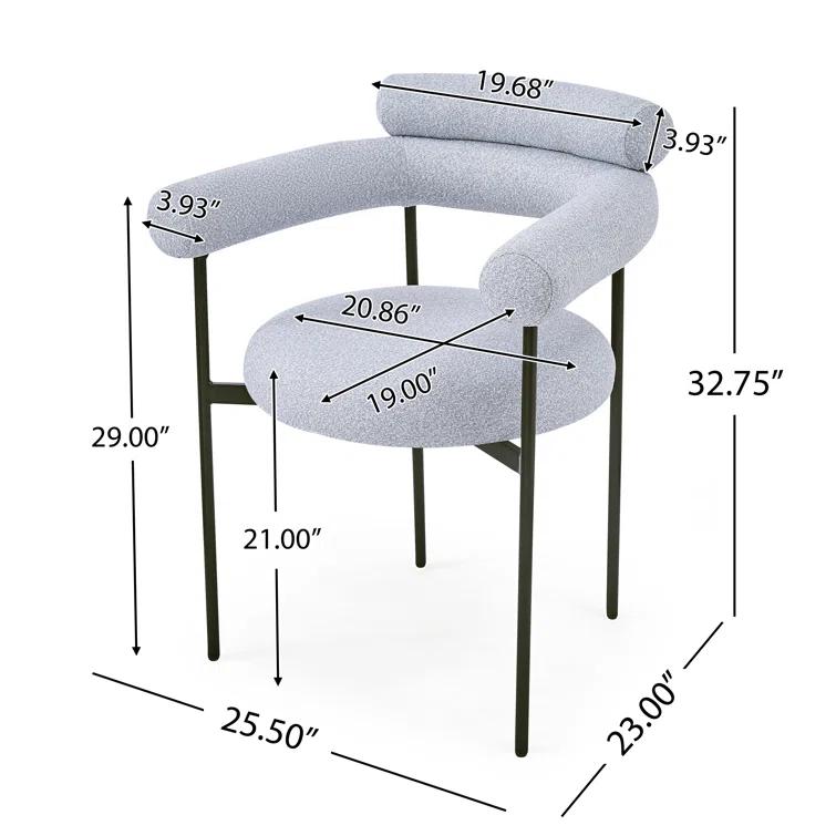 Christopher Knight Home Rylan Upholstered Armchair Dining Chairs