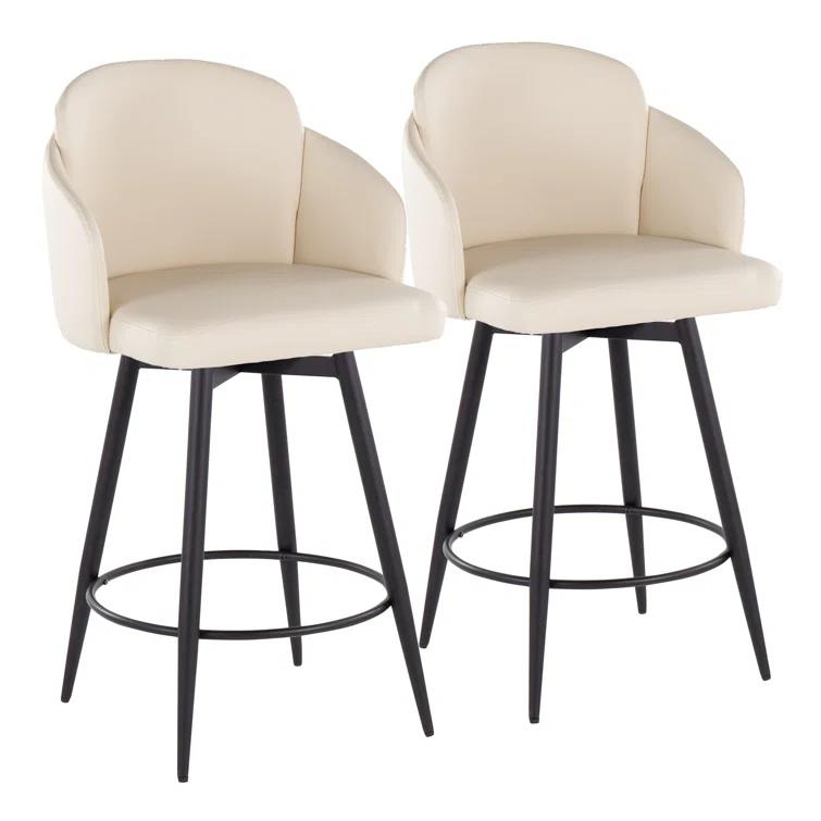 Corrigan Studio® Dahlia Fixed-Height Counter Stool - Set Of 2