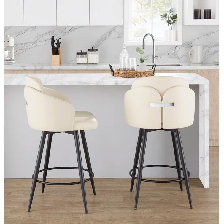 Corrigan Studio® Dahlia Fixed-Height Counter Stool - Set Of 2