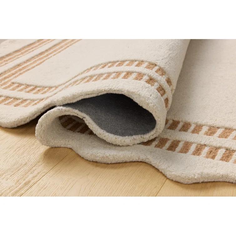 Chris Loves Julia x Loloi Scottie Ivory / Rust Area Rug
