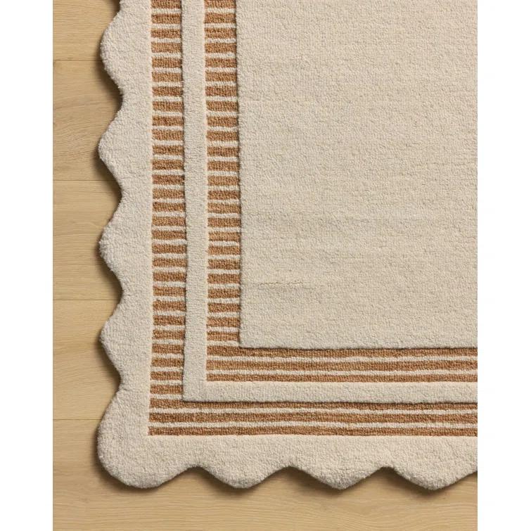 Chris Loves Julia x Loloi Scottie Ivory / Rust Area Rug