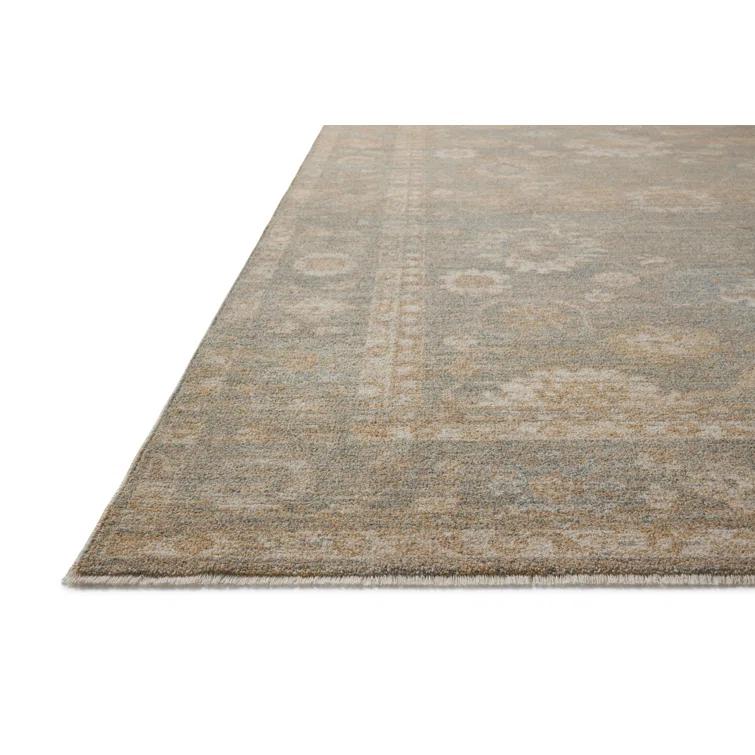 Chris Loves Julia x Loloi Louisa Lagoon / Ivory Area Rug