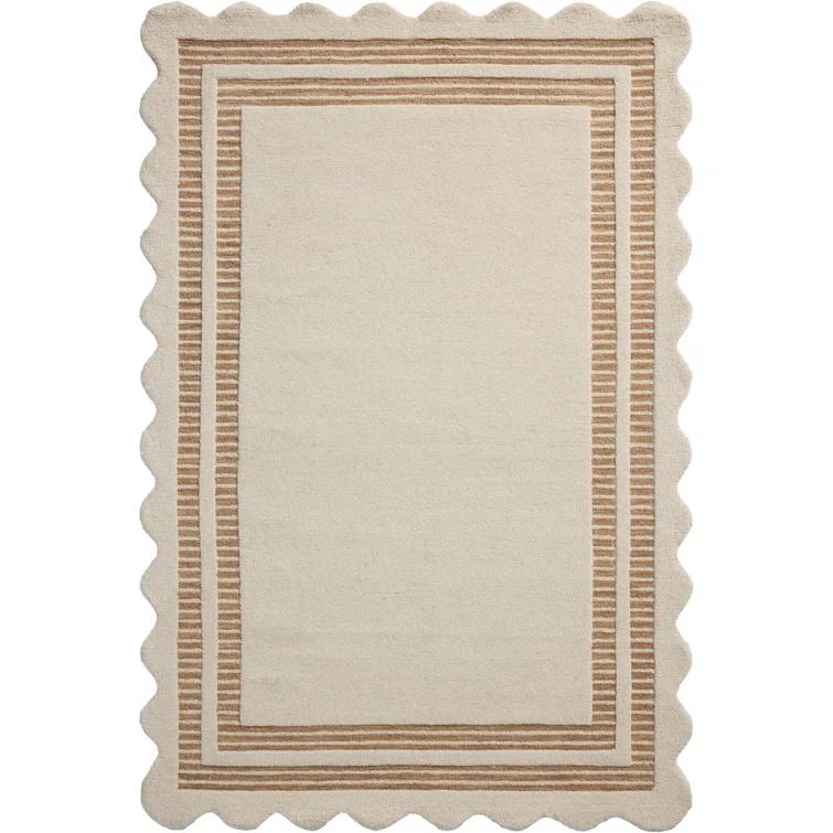 Chris Loves Julia x Loloi Scottie Ivory / Rust Area Rug