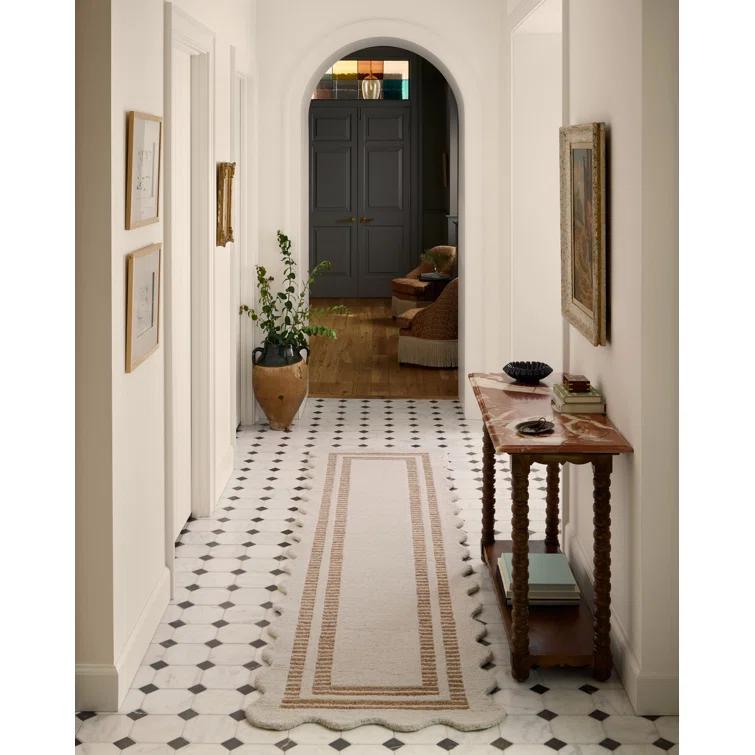 Chris Loves Julia x Loloi Scottie Ivory / Rust Area Rug