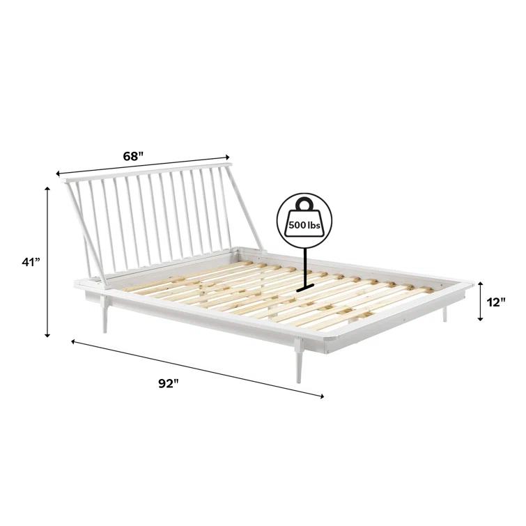 Henline Solid Wood Platform Spindle Bed