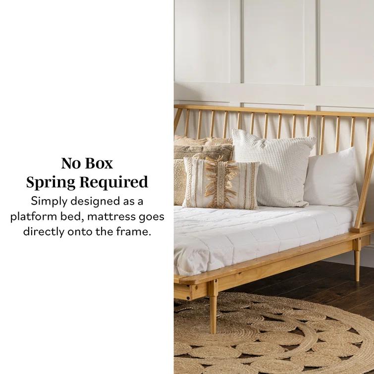 Henline Solid Wood Platform Spindle Bed