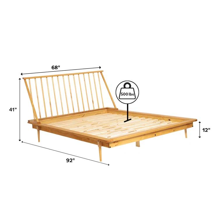 Henline Solid Wood Platform Spindle Bed