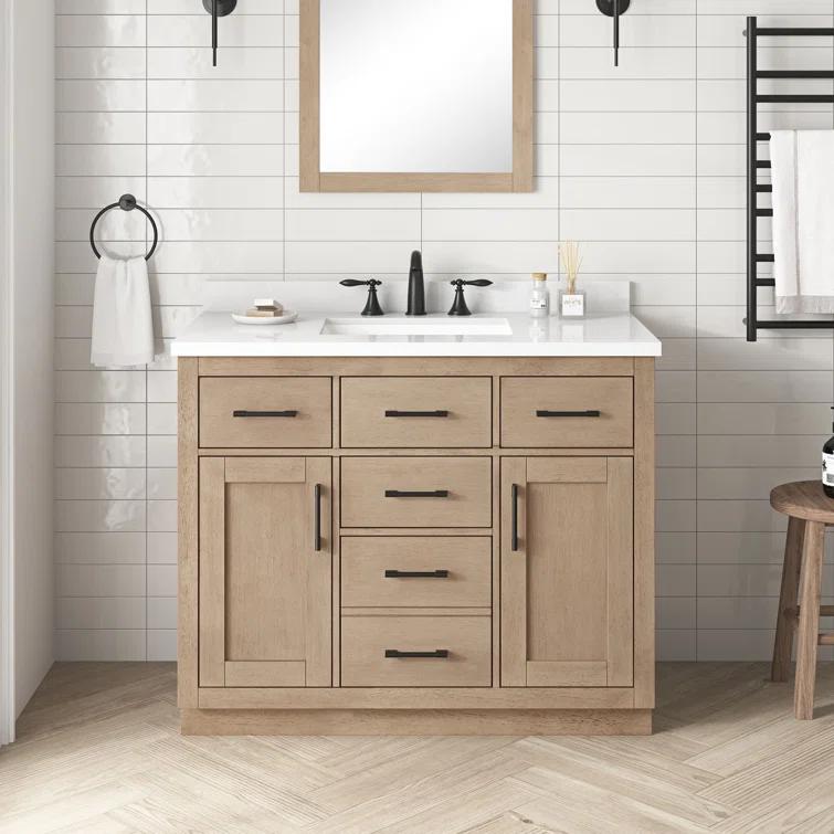 OVE Decors Bailey 42" Single Bathroom Vanity with Premium Countertop