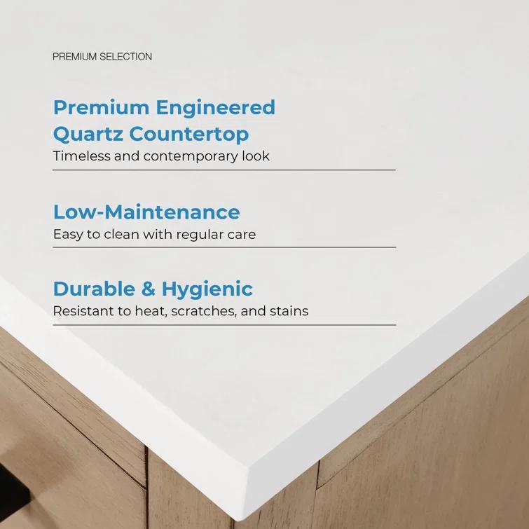OVE Decors Bailey 42" Single Bathroom Vanity with Premium Countertop