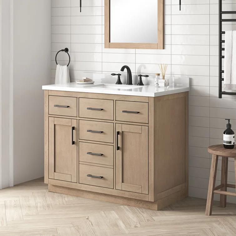 OVE Decors Bailey 42" Single Bathroom Vanity with Premium Countertop