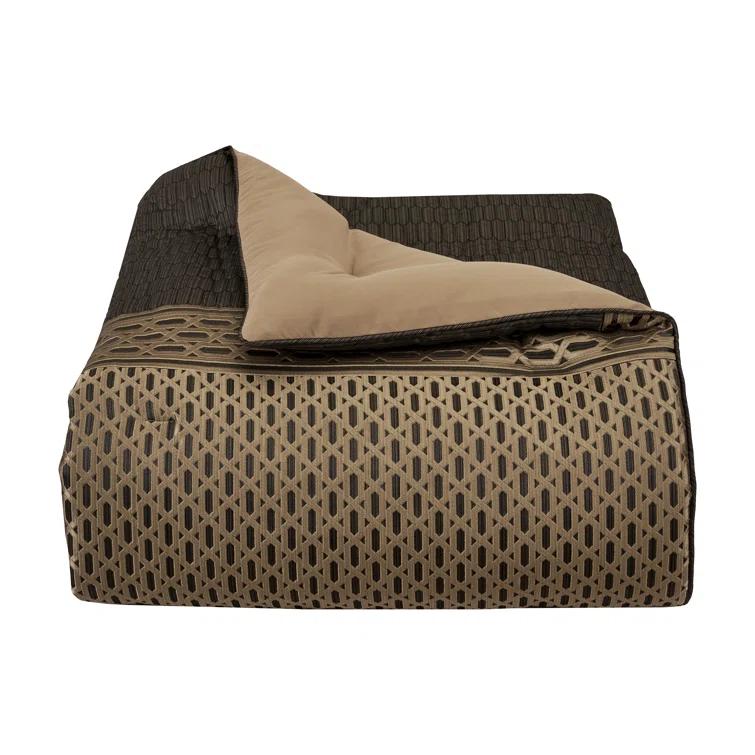 J. Queen New York Metropolitan Bronze Comforter Set King - 3 Piece