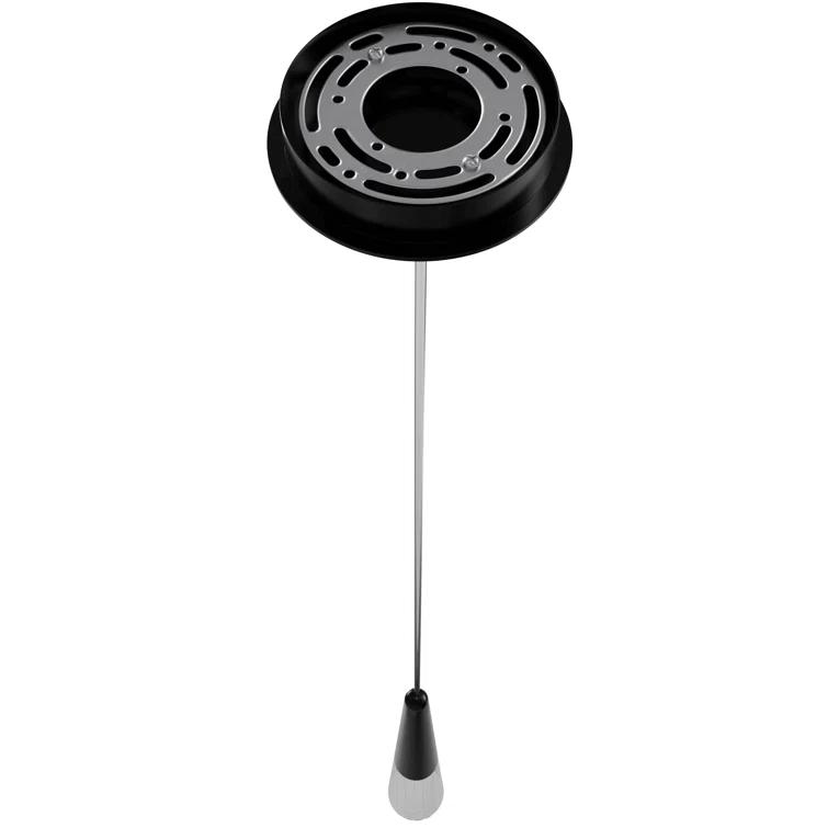 Gun Metal Crystal Mini Pendant Light with LED Bulb