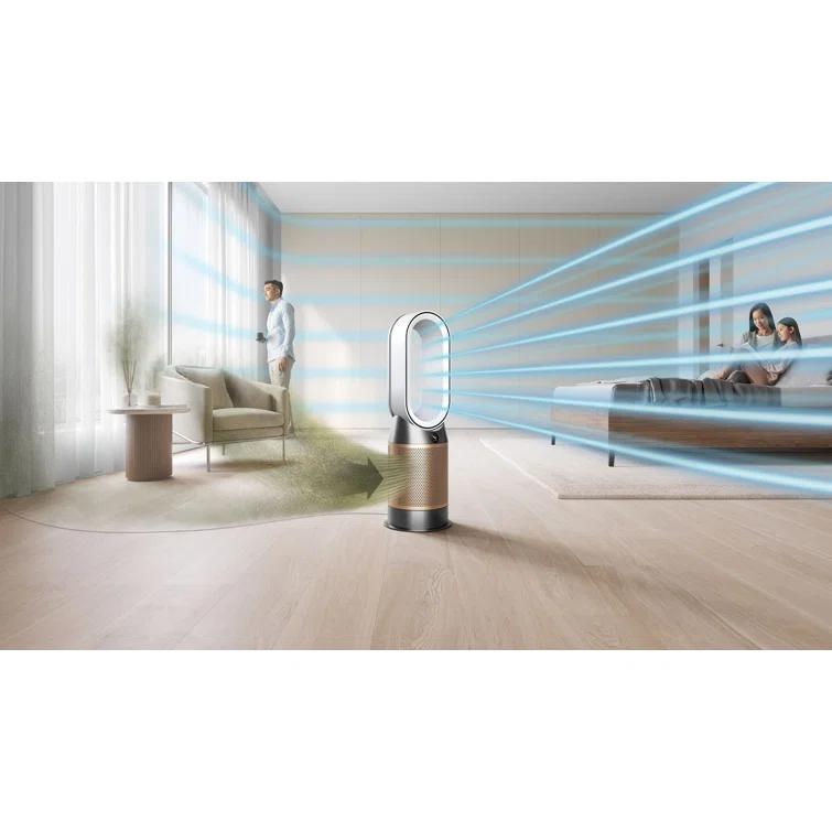 Dyson Dyson Hp09 Purifier Hot + Cool Formaldehyde Purifying Fan, White/gold