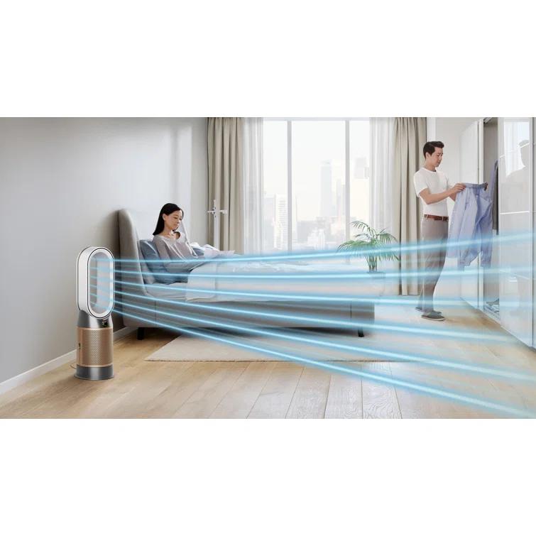 Dyson Dyson Hp09 Purifier Hot + Cool Formaldehyde Purifying Fan, White/gold