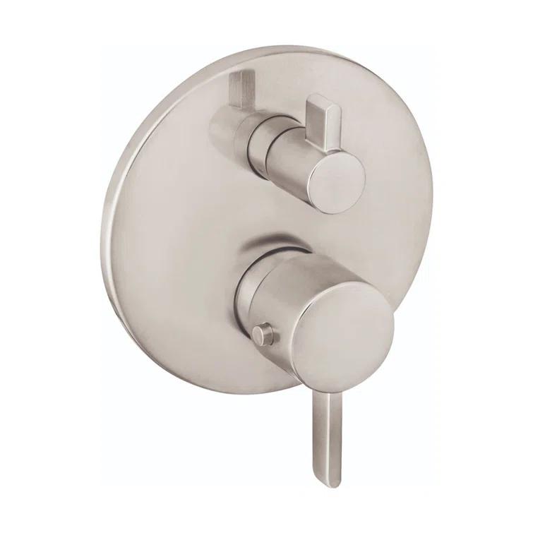 Ecostat S Thermostatic Volume Control and Diverter Faucet Trim with Lever Handle
