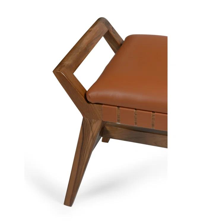 Sienna Leather Bench