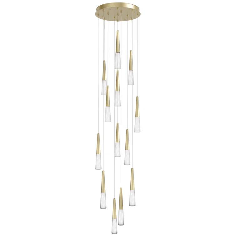 Encino 13 - Light Dimmable Tiered Chandelier