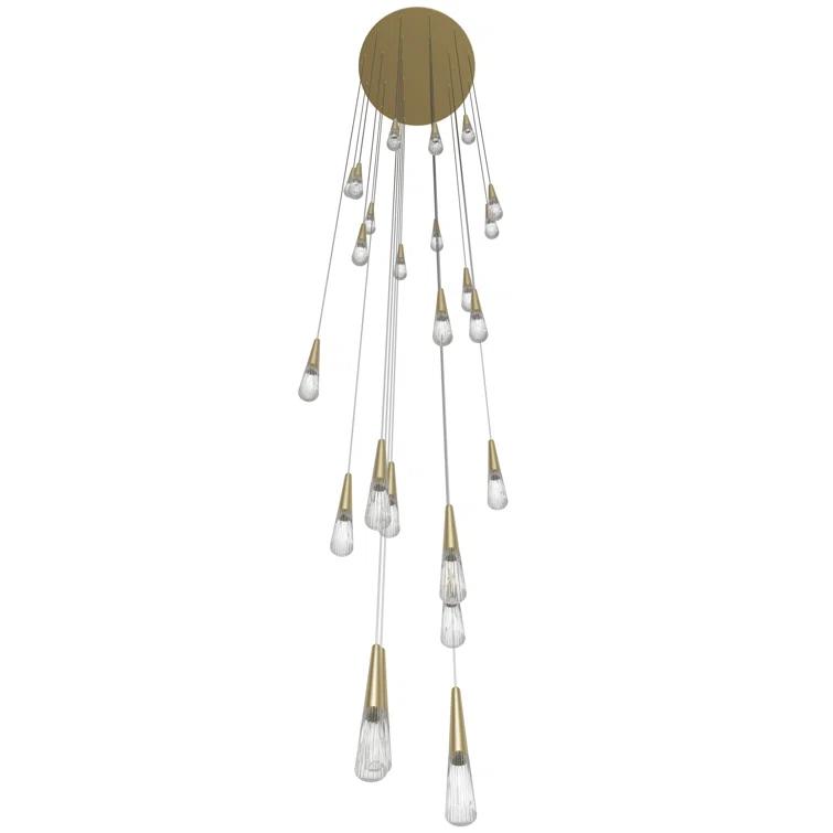 Avalon 25 - Light Dimmable Tiered Chandelier