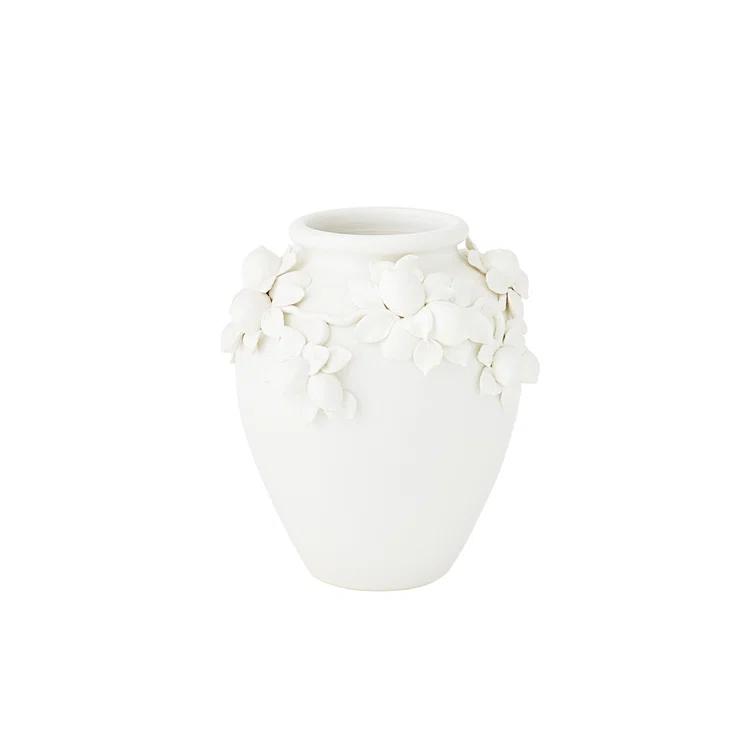 Global Views Villa Limone Urn-Matte White