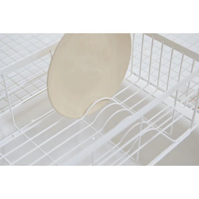 Yamazaki Tosca White Over-The-Sink Dish Drainer Rack