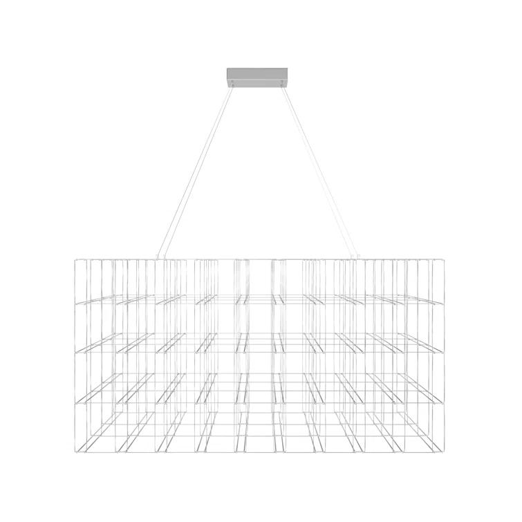Argyle Chrome Cage 34" LED Chandelier