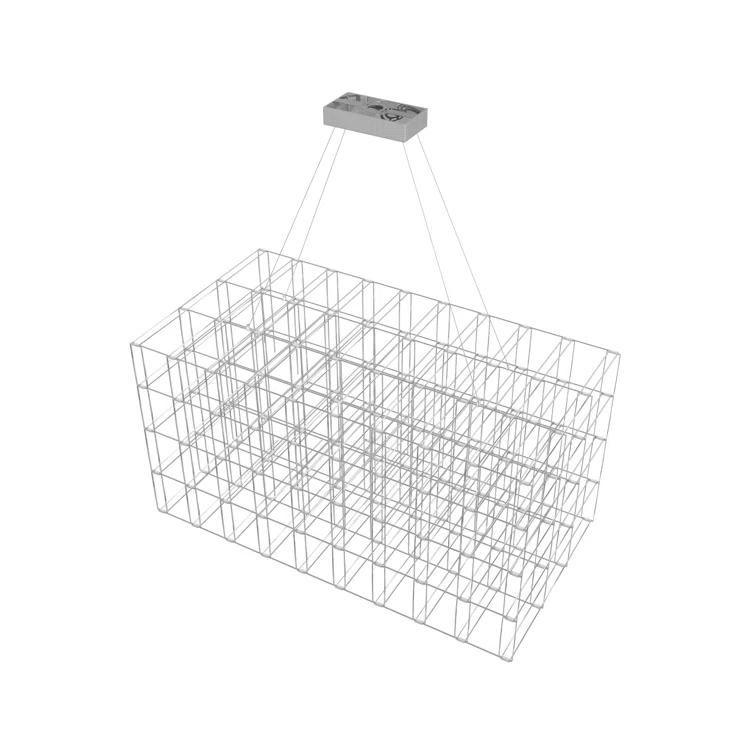 Argyle Chrome Cage 34" LED Chandelier