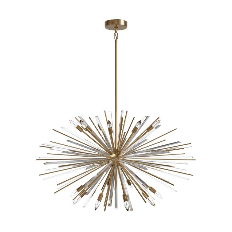 Palisades Ave 18 - Light Dimmable Sputnik Sphere Chandelier