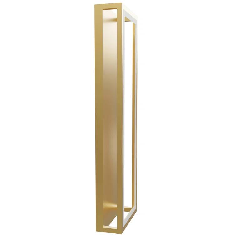 Park Avenue 17" Gold LED Modern Lantern Wall Sconce