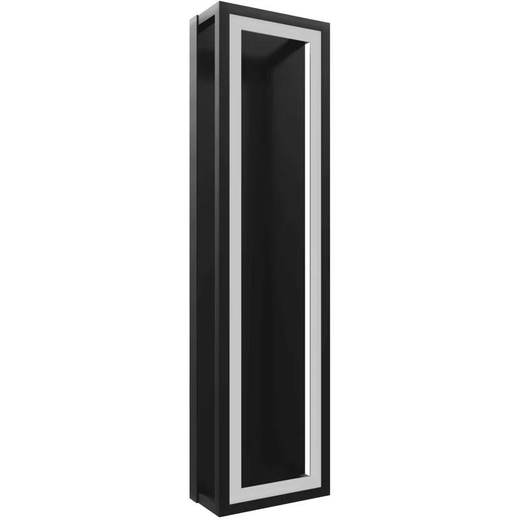 Black and Gold 30" Modern Dimmable LED Sconce