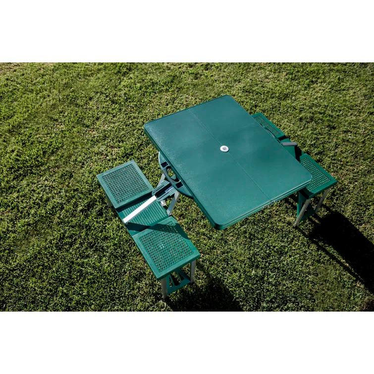 Fernando Outdoor Folding Picnic and Camping Portable Table with Umbrella Hole