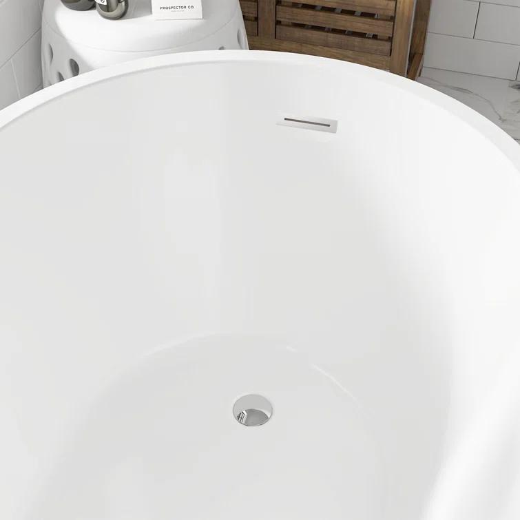 Cora 67" x 32" Freestanding Acrylic Bathtub