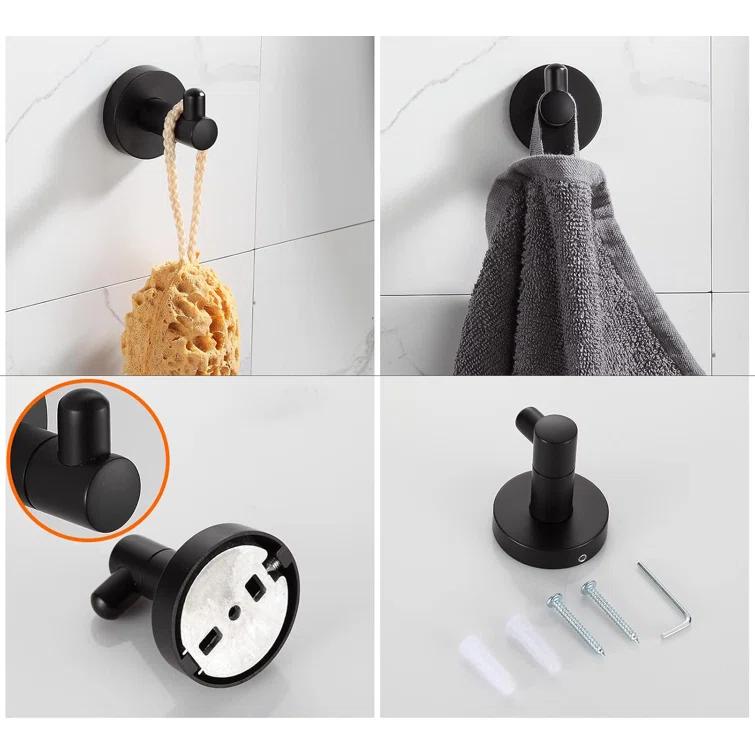 Beloky JA22F9 4 - Piece Bathroom Hardware Set
