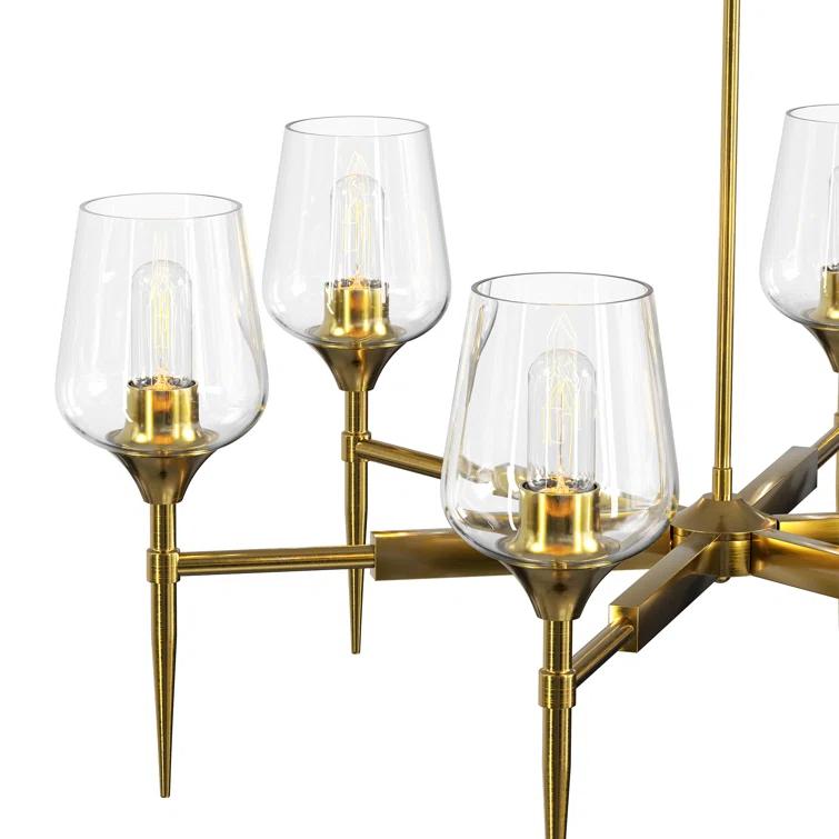 6 - Light Dimmable Classic Chandelier