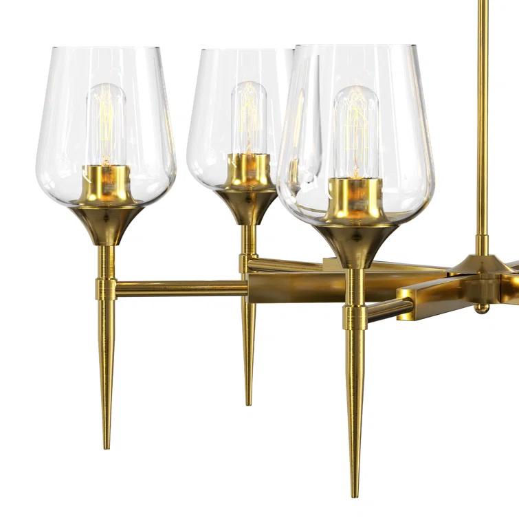 6 - Light Dimmable Classic Chandelier