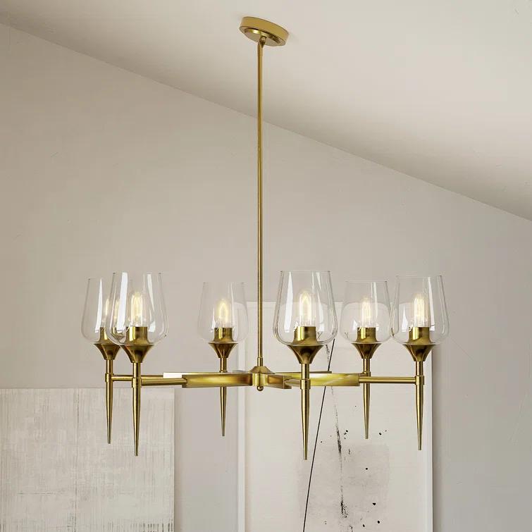 6 - Light Dimmable Classic Chandelier