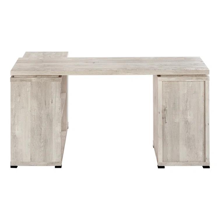 Leomia Computer Desk, Home Office, Corner, Storage Drawers, L Shape, Work, Laptop, Laminate, Black